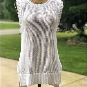 CAbi vest knit in white